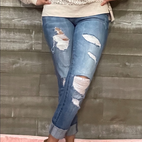 Last 1! Kancan mid rise ankle skinny jeans KC7103M size 5/26 - Picture 6 of 16